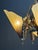 1930s Mid-West Mfg. Soleure Series Art Deco 6-Light Slip Shade Chandelier in Cast Bronze For Sale - Image 6 of 15