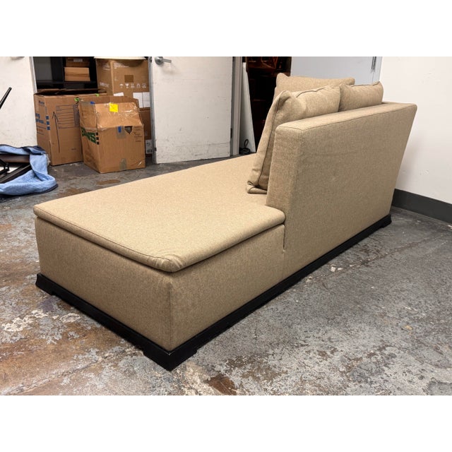 Cierre Imbottiti for Armani Casa Otelle Meridienne Chaise Lounge For Sale In San Francisco - Image 6 of 12