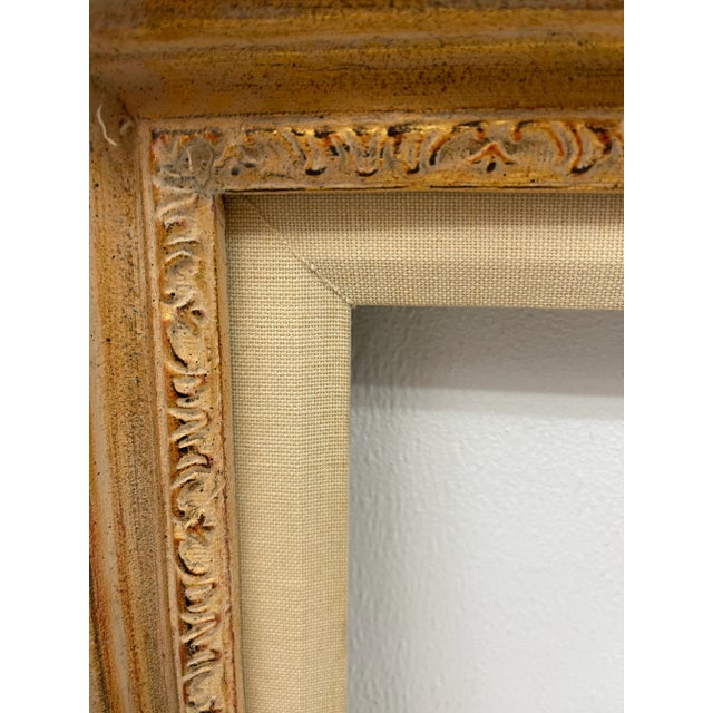 Wood French Louis Gold Carved Wood Picture Frame For Sale - Image 7 of 10