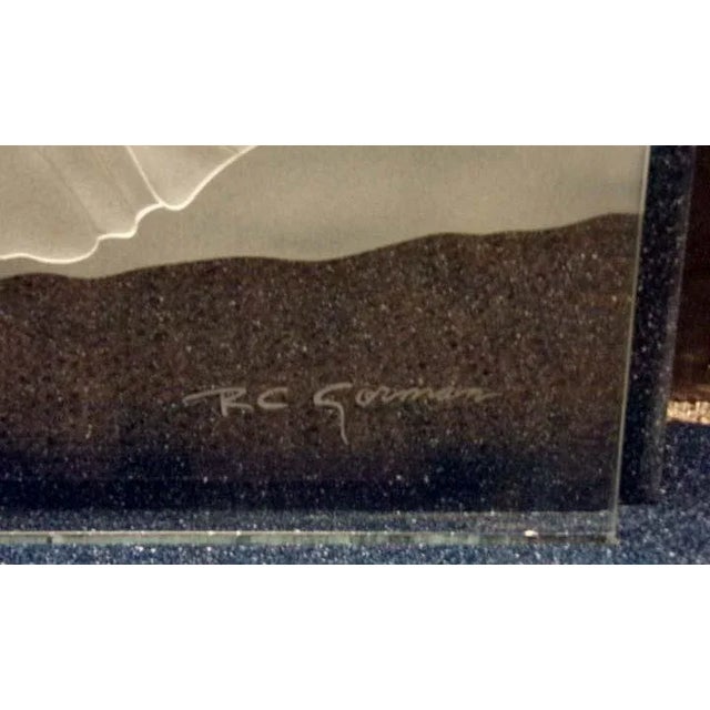 Glass 1990s R C Gorman"Luminaries Luna"Crystal Sculpture Hand Signed Numbered For Sale - Image 7 of 10