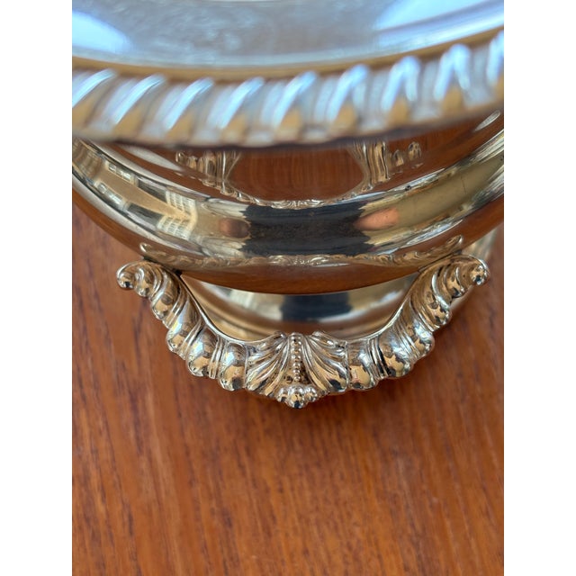 Vintage Silver Champagne Bucket With Floor Stand For Sale - Image 4 of 12