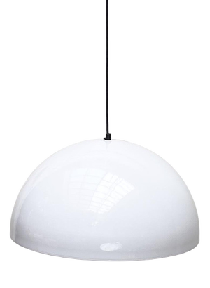 Mid-Century Metal Sonora Pendant Lamp by Vico Magistretti for Oluce, 1970s