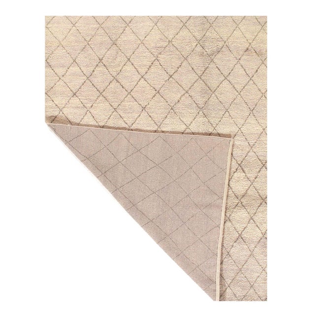 Modern Pasargad DC Gray Color Hand Knotted Modern Rug For Sale - Image 3 of 3