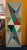 French artist Patrice Bertin abstract geometric oil on canvas. Mounted in a non obtrusive wood frame and signed and dated...