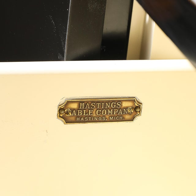 Black 1930s Art Deco Machine Age Ebonized Walnut & Aluminum Sideboard by Walter Dorwin For Sale - Image 8 of 17