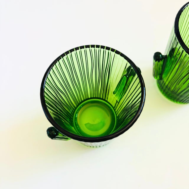 Glass Cactus Tumblers by Libbey - Set of 2 For Sale In San Francisco - Image 6 of 10