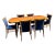 Postmodern Italian Sculptural Dining Table Set Six Chairs Italy For Sale