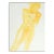 Vintage Abstract Yellow Nude Study Watercolor Painting For Sale