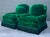 Vintage Emerald Velvet Lounge Chairs - A Pair For Sale - Image 11 of 12