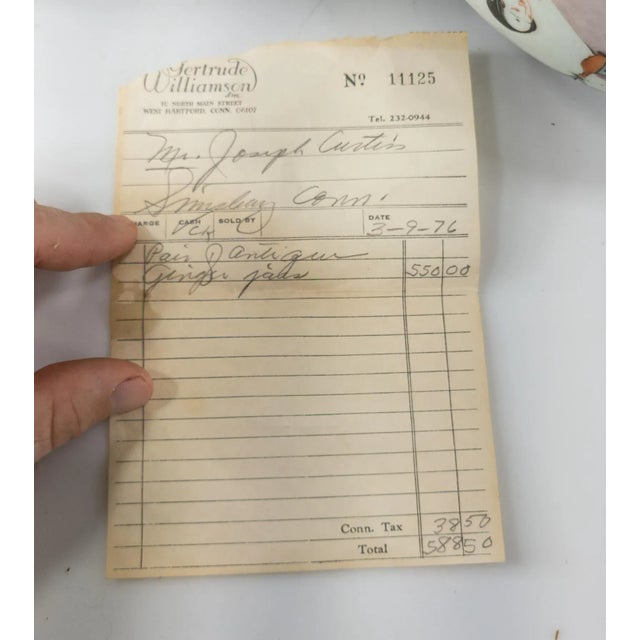 19th Century Pair of Chinese Chinoiserie Famille Rose Ginger Jars For Sale - Image 12 of 12