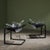 Cantilever Lounge Chairs in Acrylic, Leather and Steel by Paolo Tilche for Arform Brasil, 1970s, Set of 2 For Sale - Image 4 of 13