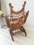 Brown Antique American Victorian Wicker Woven Rocking Chair For Sale - Image 8 of 8