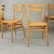 Set of 4 Chiavarina-style chairs, Italian design from the 1950s. Lightweight beech wood frame, with handmade Vienna straw...