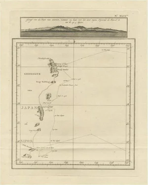 Map of the East Coast of Hanshu or Honshu, 1803