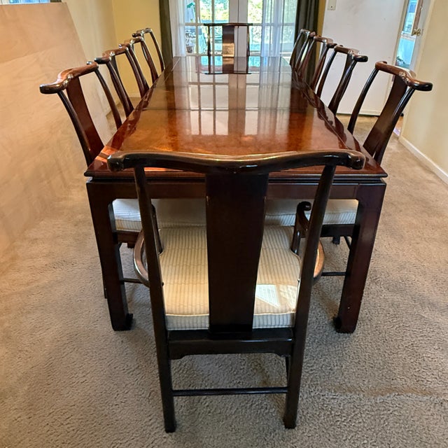 Mid-Century Modern Vintage American of Martinsville Dining Table & 10 Chairs For Sale - Image 3 of 17