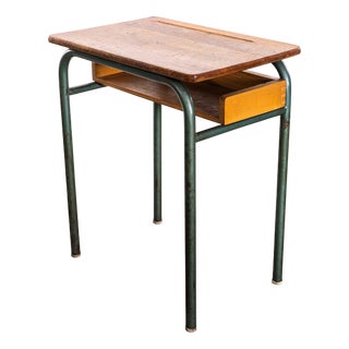 Mid-Century French Single School Desk or Console Table from Mullca, 1960s For Sale