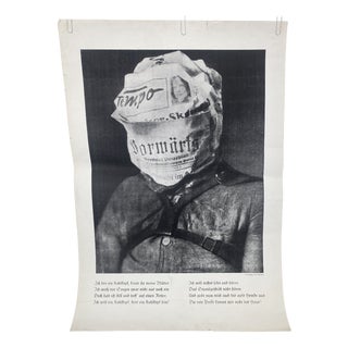 John Heartfield, Those Who Read Bourgeois Newspapers Will Become Blind and Deaf, Away with the Stupefaction Bandages!, 1969, Print For Sale