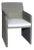 Artesia Lucas Aluminum Framed Patio Dining Chair For Sale