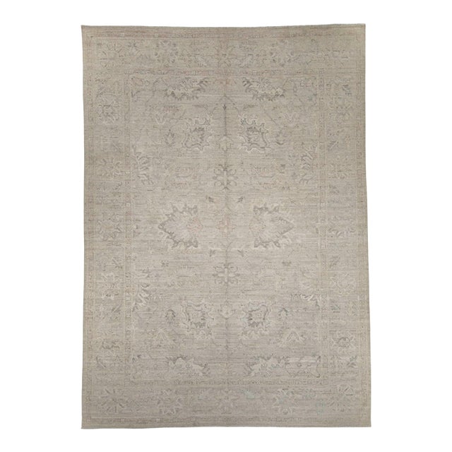 Oushak Rug 9'8" x 13'8" For Sale