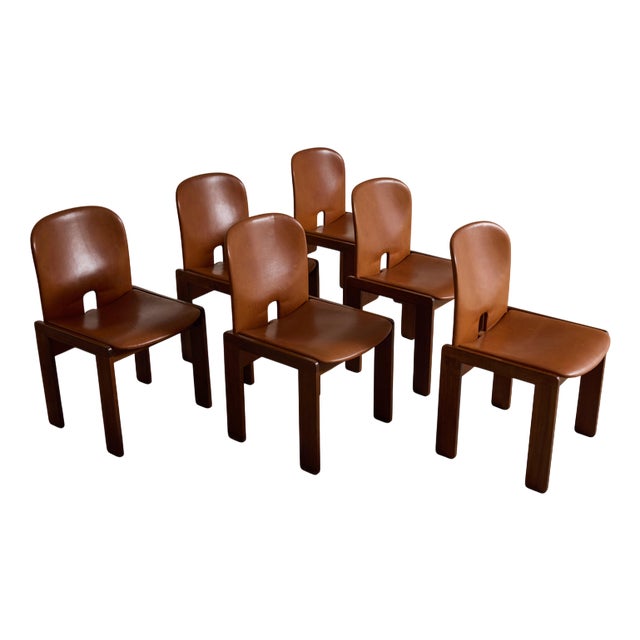 Model 121 Chairs by Afra & Tobia Scarpa for Cassina, 1965, Set of 6 For Sale