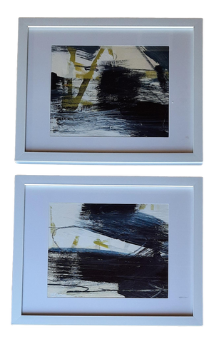 Beth Downey Abstract Paintings, a Pair