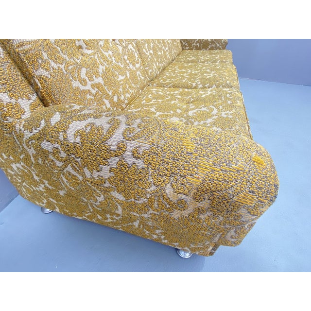 1970s Mid-Century Upholstered Folding Sofa, Central Europe, 1970s For Sale - Image 5 of 18