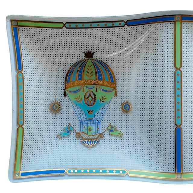 Glass Set of 2 Georges Briard Catch All in Fancy Free Pattern, 1950s For Sale - Image 7 of 12
