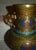 Vintage Japenese Champlevé Vase W/Enamel & Dragon Handles For Sale - Image 10 of 13