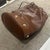 Salvatore Ferragamo 1980s Iconic Cognac Brown Leather and Brass Backpack by Salvatore Ferragamo For Sale - Image 4 of 13