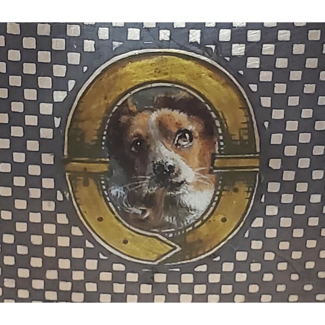 1900s Niello Cigarette Case with Dog Portrait Sterling Silver For Sale In New York - Image 6 of 12