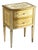 Hollywood Regency Italian Florentine Wooden Chest of Drawers in Gold and White, 1950s For Sale
