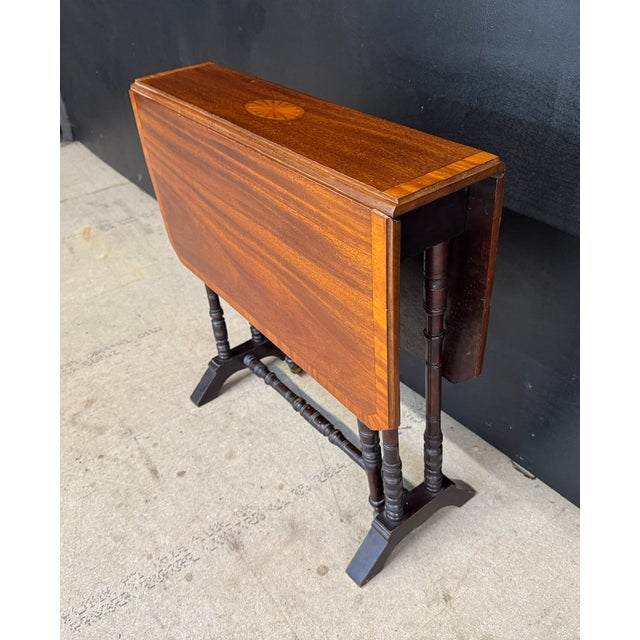 Antique Edwardian Sutherland Table, 1900s For Sale - Image 3 of 12
