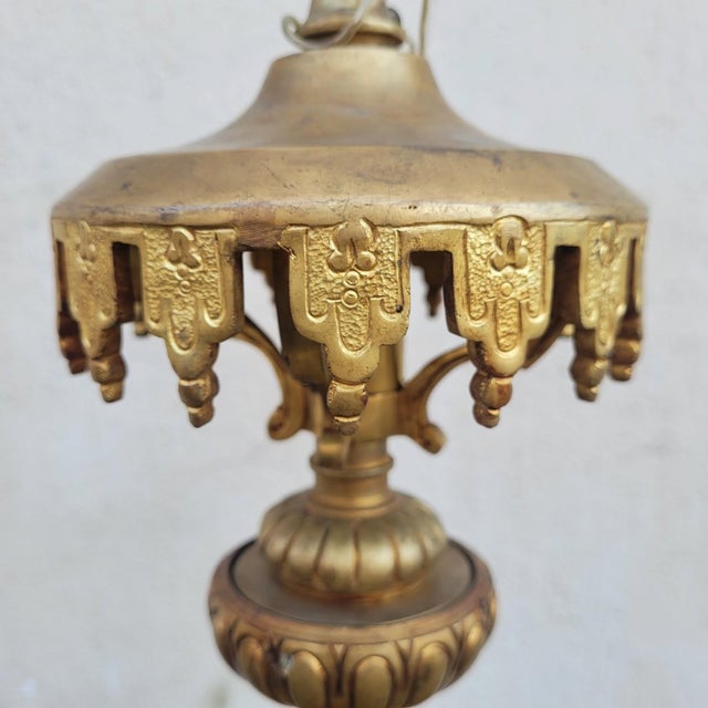 20th Century Gilt Bronze Lantern For Sale - Image 5 of 17
