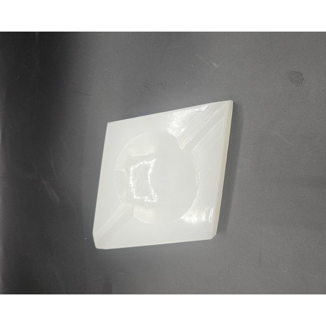 Vintage Alabaster Playing Card Symbol Heart Shaped Ashtray