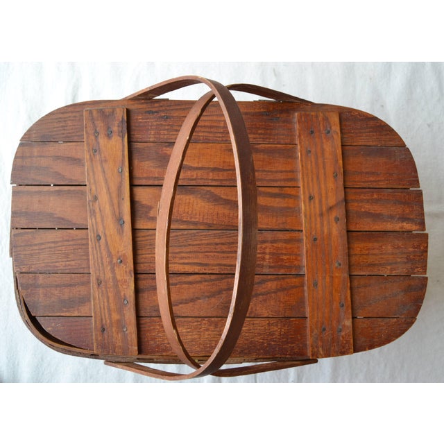 Mid 20th Century Picnic Basket by Wov-N-Wood by Jerywil For Sale - Image 15 of 15