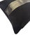Contemporary One-of-a-Kind Black Pillow With Green Metallic Snakeskin Accent | Handmade in New York For Sale - Image 3 of 6