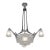 French Art Deco Chandelier by P. Maynadier 1930 France For Sale