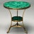1970s Louis XVI Style, Jeweled Gueridons, Malachite, Bronze, France, 20th C. For Sale - Image 5 of 11