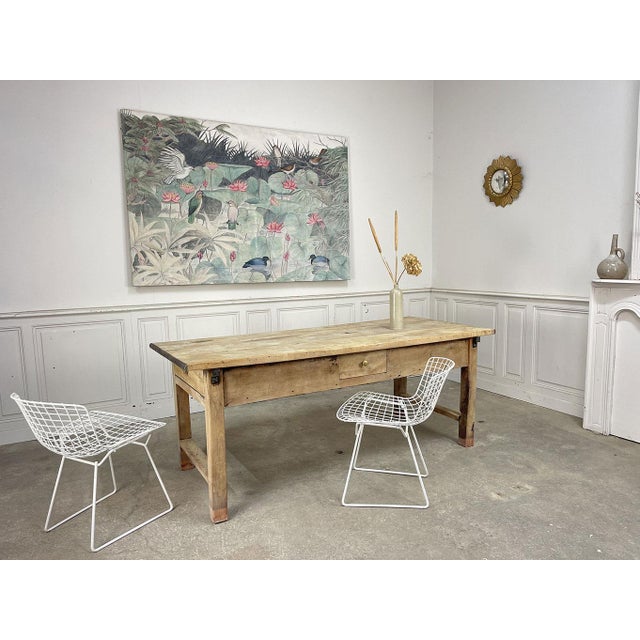 Trade Table with Drawers, 1880s For Sale - Image 5 of 16