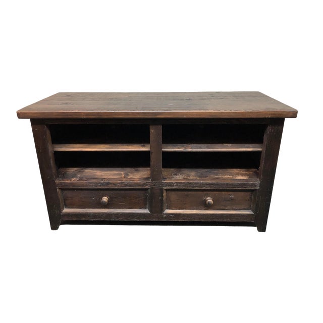 Rustic Media Cabinet By Harvest Home Chairish