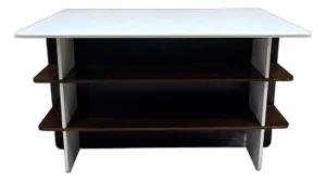 French Inspired Open Display Worktable Shelving Unit by P Romo