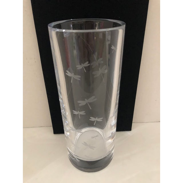 Kate Spade Lenox Dragonfly Etched Vase Chairish