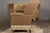 Vintage English Upholstered Loveseat with Out-Scrolling Arms and Casters For Sale - Image 4 of 12