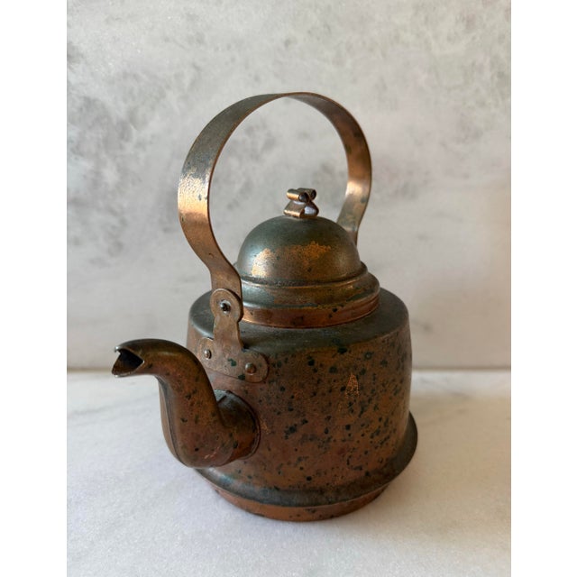 Farmhouse Vintage Leksand Copper Tea Pot For Sale - Image 3 of 10