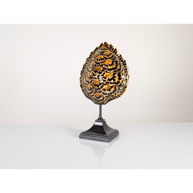 Mid-Century Modern Faux Tortoiseshell Resin Turtle Shell Lamp from Maison Jansen, 1970s For Sale - Image 3 of 16