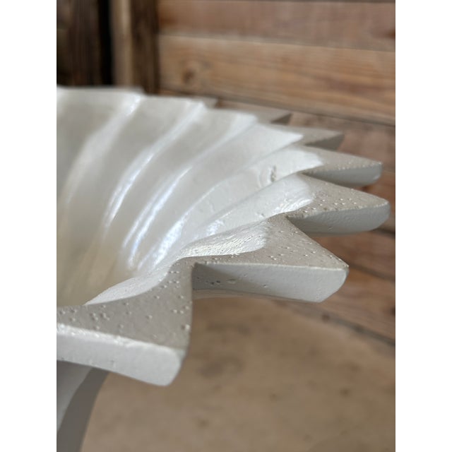 Metal Vintage Cast Metal Sculptural Coastal Regency Pineapple Planters For Sale - Image 7 of 12