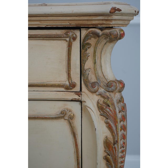Antique French Carved Mahogany Painted Dresser For Sale In Philadelphia - Image 6 of 18