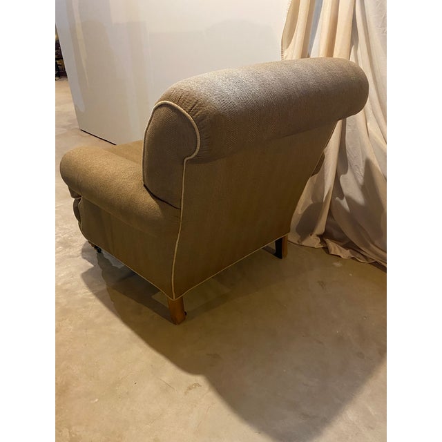 Textile Sherrill Herringbone Easy Chair For Sale - Image 7 of 10