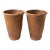 Pair of Mid-Century Rustic Italian Terracotta Vaso Planters For Sale