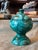Grand Tour Vintage Empire Revival Faux Malachite Hand Painted Small Table Article Urn For Sale - Image 3 of 9